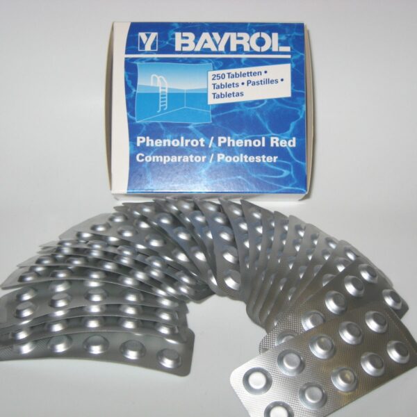 250 PASTIGLIE REAGENTI PHENOL RED (PH) - BAYROL