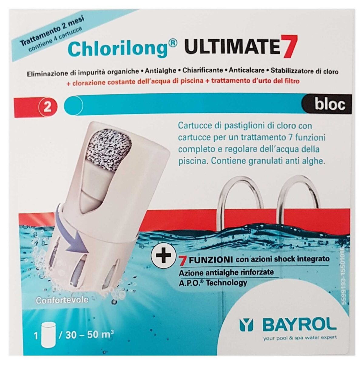 CHLORILONG ULTIMATE 7 BLOC 3,8 Kg. BAYROL