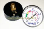 MANOMETRO D. 60 mm. ATTACCO POSTERIORE 1/4 " POOL'S