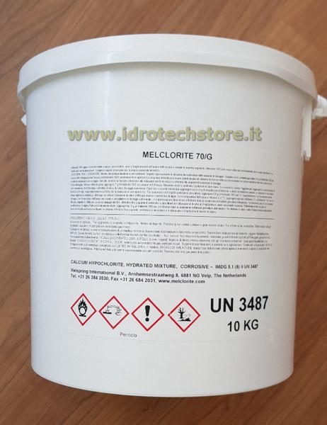 MELCLORITE 70/G - IPOCLORITO DI CALCIO AL 70% GRANULARE - 10 Kg