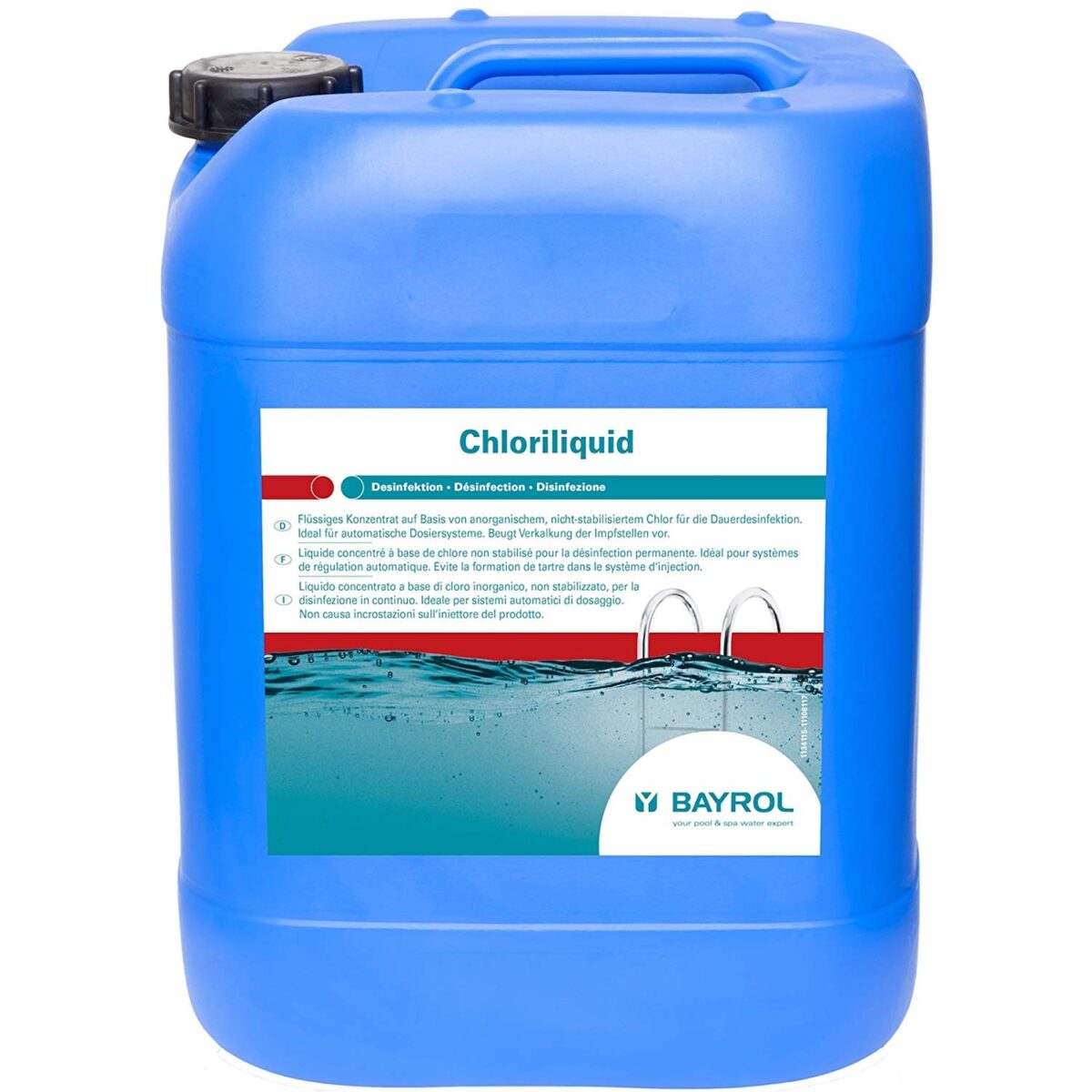 CHLORILIQUIDE - IPOCLORITO DI SODIO LIQUIDO 20 L. BAYROL