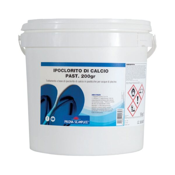 IPOCLORITO DI CALCIO 70% IN PASTIGLIE 200GR. - 10 Kg.
