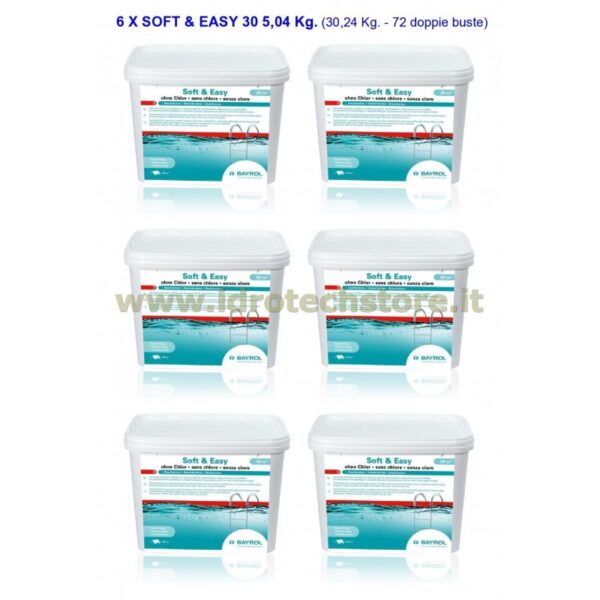 SOFT & EASY 30 mc. 5,04 Kg. BAYROL - OFFERTA PACK 6