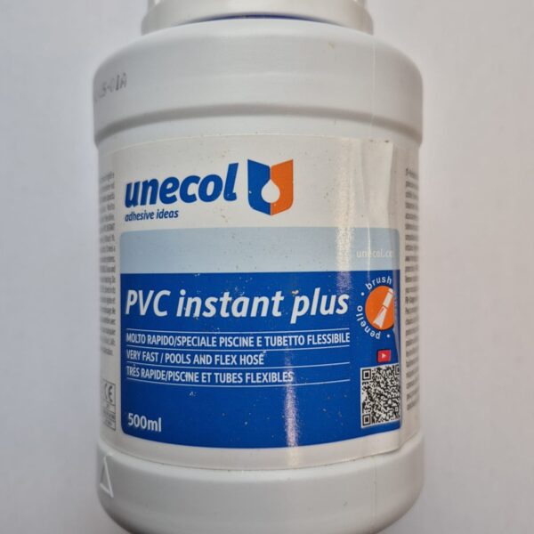 Collante PVC Instant Plus in barattolo da 500 ml con pennello